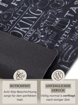 HANSE Home Küchenläufer Wild Kitchen Board | Schwarz