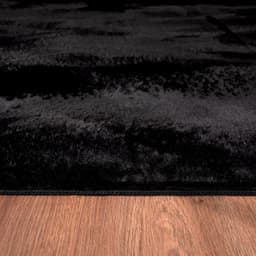 Paco Home Soft 380 Kunstfellteppich | Schwarz