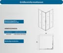 welltime Eckdusche Trento Slimline | Silber 5