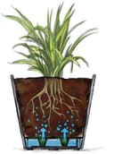 Scheurich Blumentopf CONCRETE 40/266 GROOVE+ | Grau 3