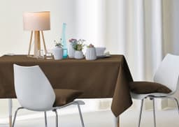 APELT Tischdecke 4362 Rips - UNI | Braun