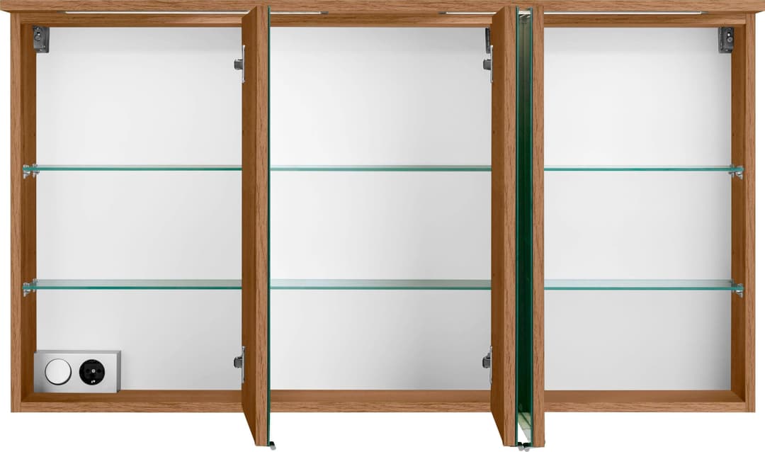 welltime Spiegelschrank Lucca | Holztöne