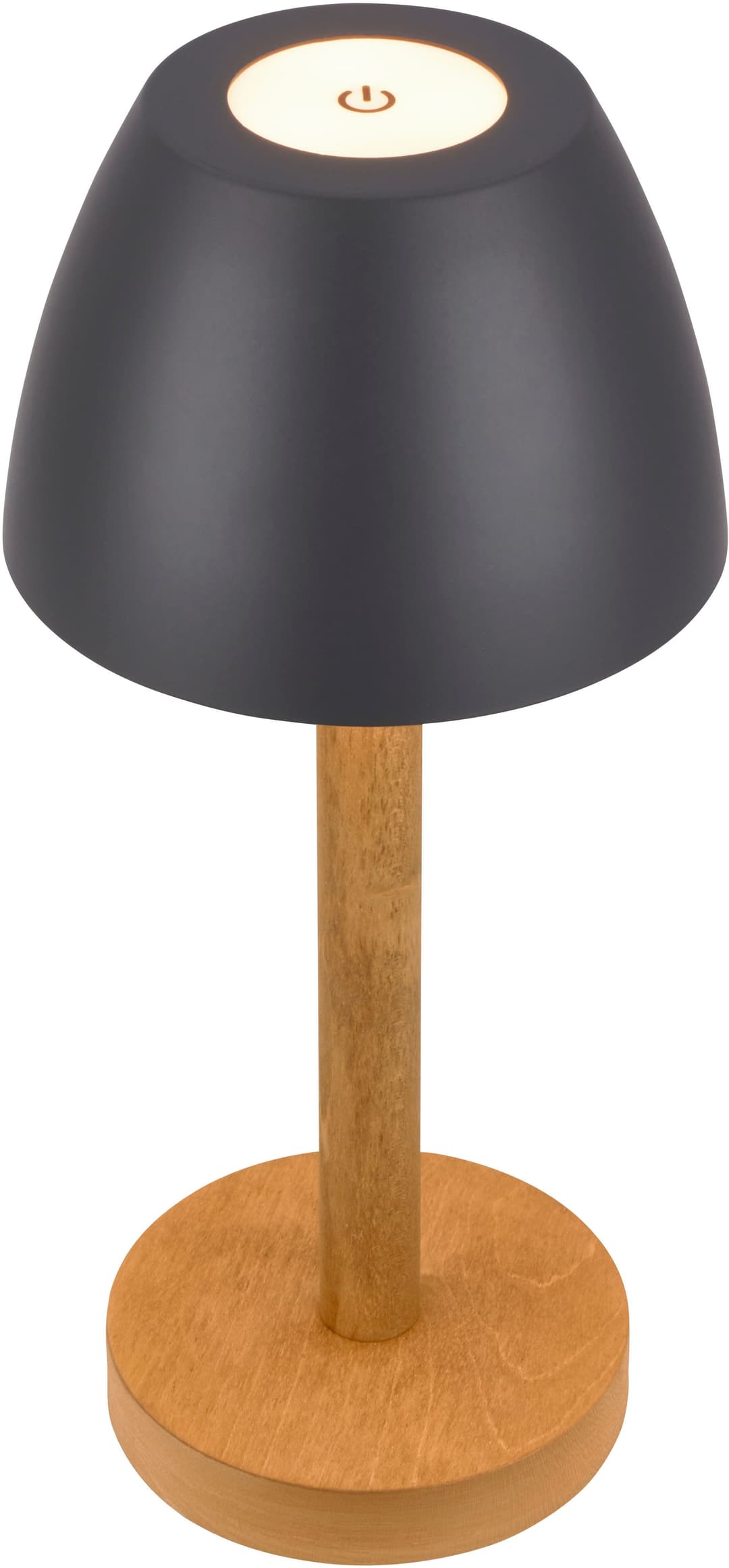 Briloner Leuchten LED Außen-Tischleuchte SERINA WOOD 7661015 | Grau
