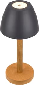 Briloner Leuchten LED Außen-Tischleuchte SERINA WOOD 7661015 | Grau