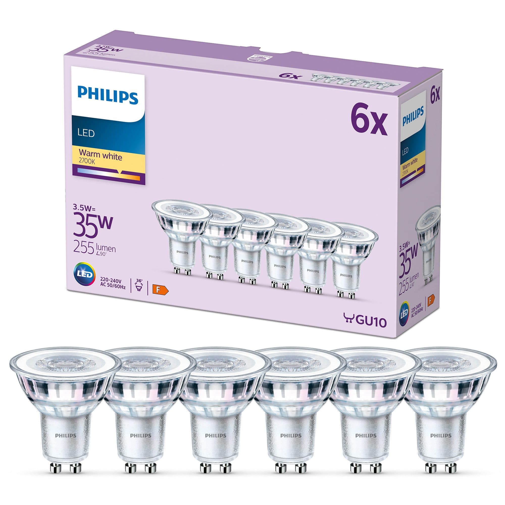 Philips LED-Leuchtmittel Classic 35W Non-Dim | Transparent