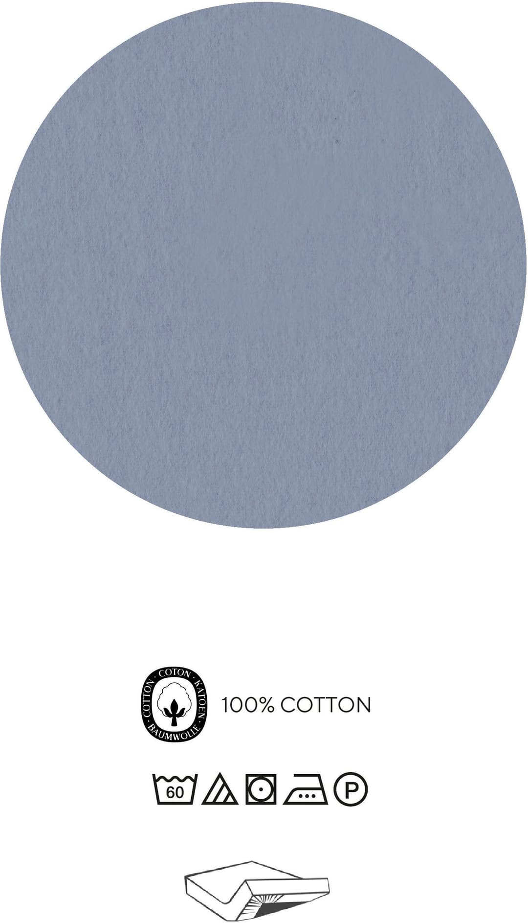 Biberna Spannbettlaken Hermal | Blau