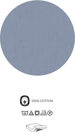 Biberna Spannbettlaken Hermal | Blau