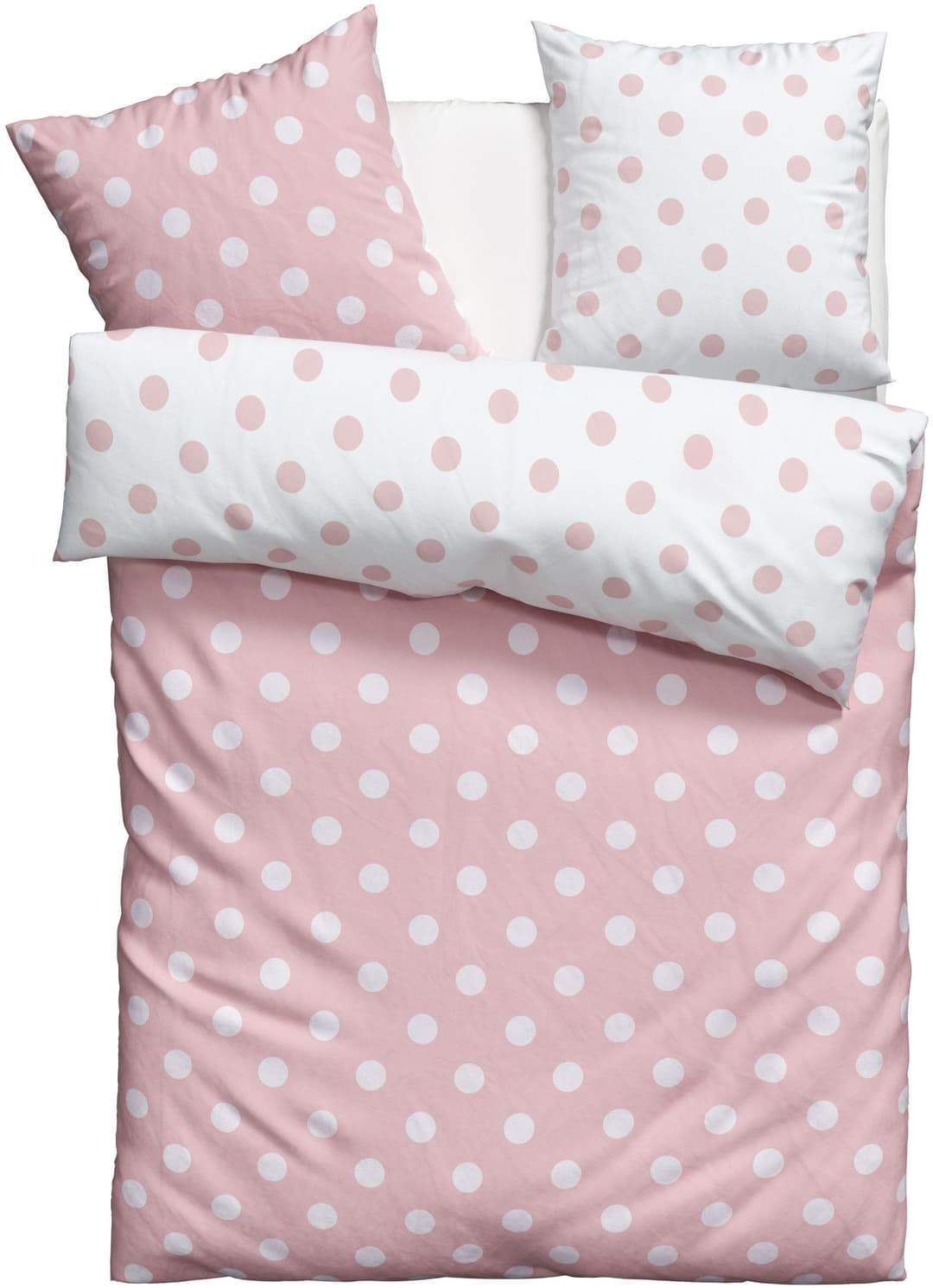 OTTO home Wendebettwäsche Dots | Rosa