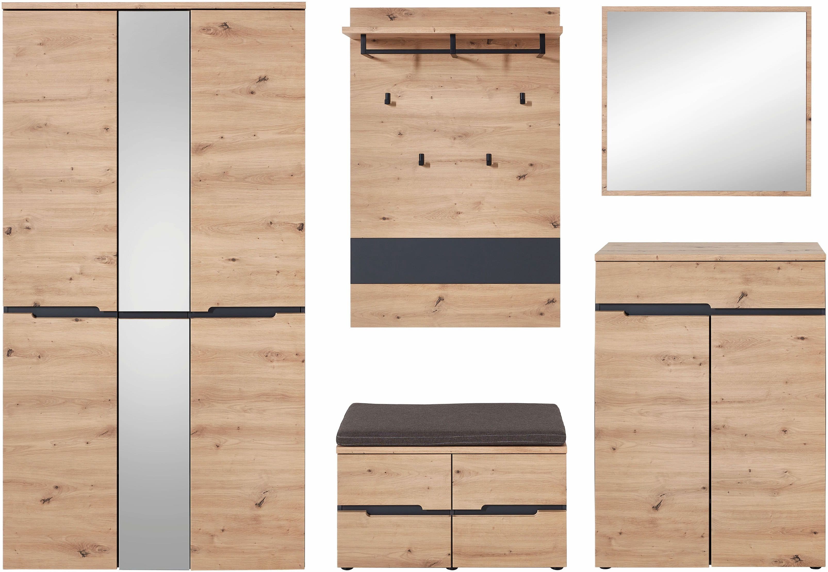 Innostyle MEMPHIS Garderoben-Set | Holztöne