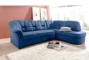 DOMO collection Ecksofa Papenburg | Blau 2