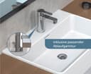 Schütte ELEPHANT Waschtischarmatur | Silber 2