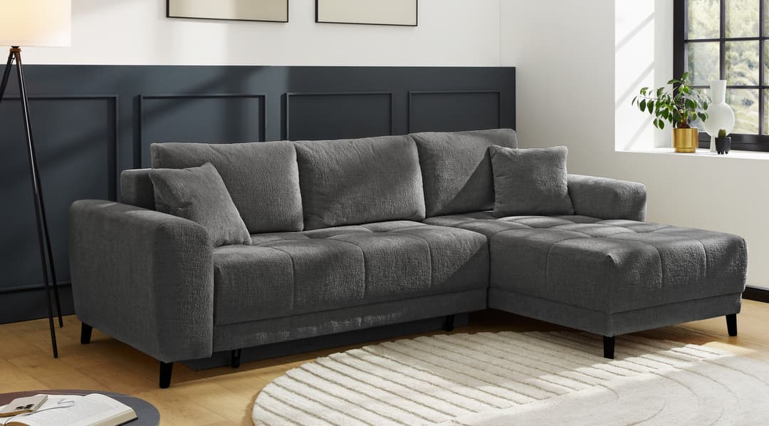 Jockenhöfer Gruppe Ecksofa Beverly L-Form | Grau