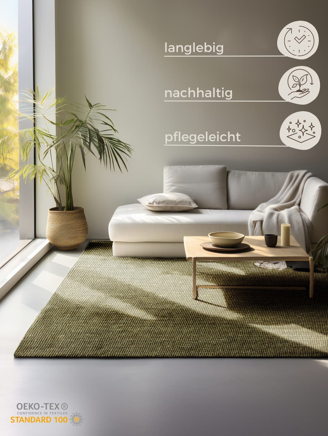 HANSE Home Teppich Jaipur Juteteppich | Grün