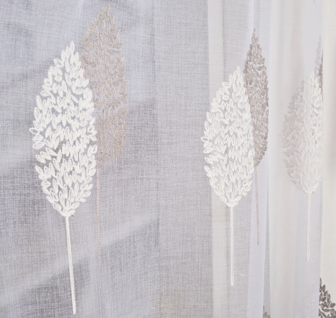 HOME WOHNIDEEN Gardine ALAVARO | Grau