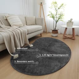 OTTO home Teppich Cali Bean | Grau