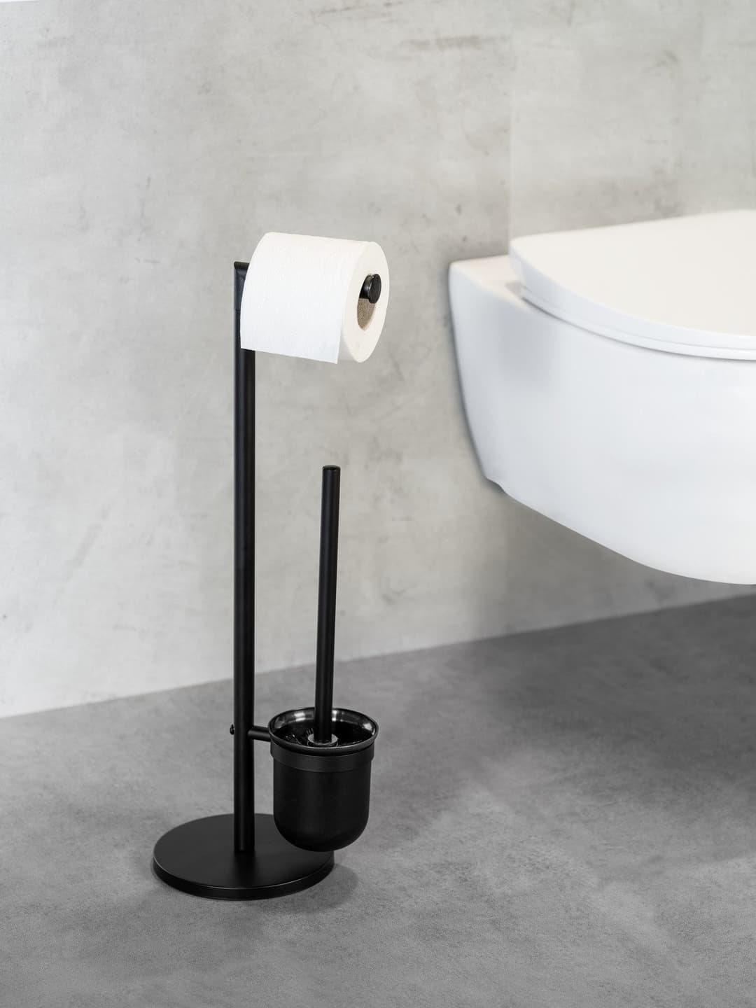 WENKO WC-Garnitur Parus | Schwarz