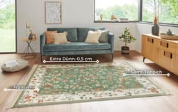 HANSE Home Teppich Orient Flowers | Grün