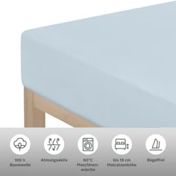 OTTO home Spannbettlaken PHYSALIS Comfort | Blau