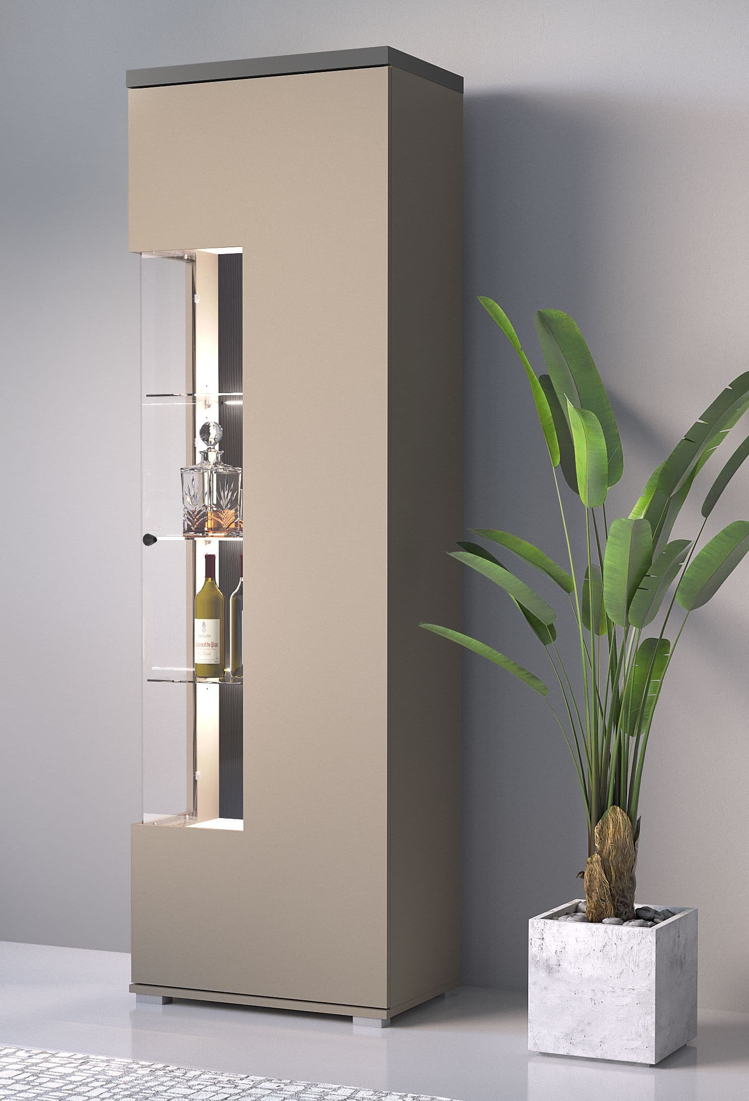 Home affaire Vitrine Serio | Beige