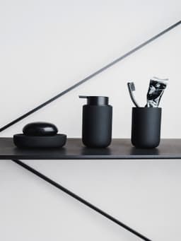 Möve WC-Garnitur Toilettenbürste Black Velvet | Schwarz