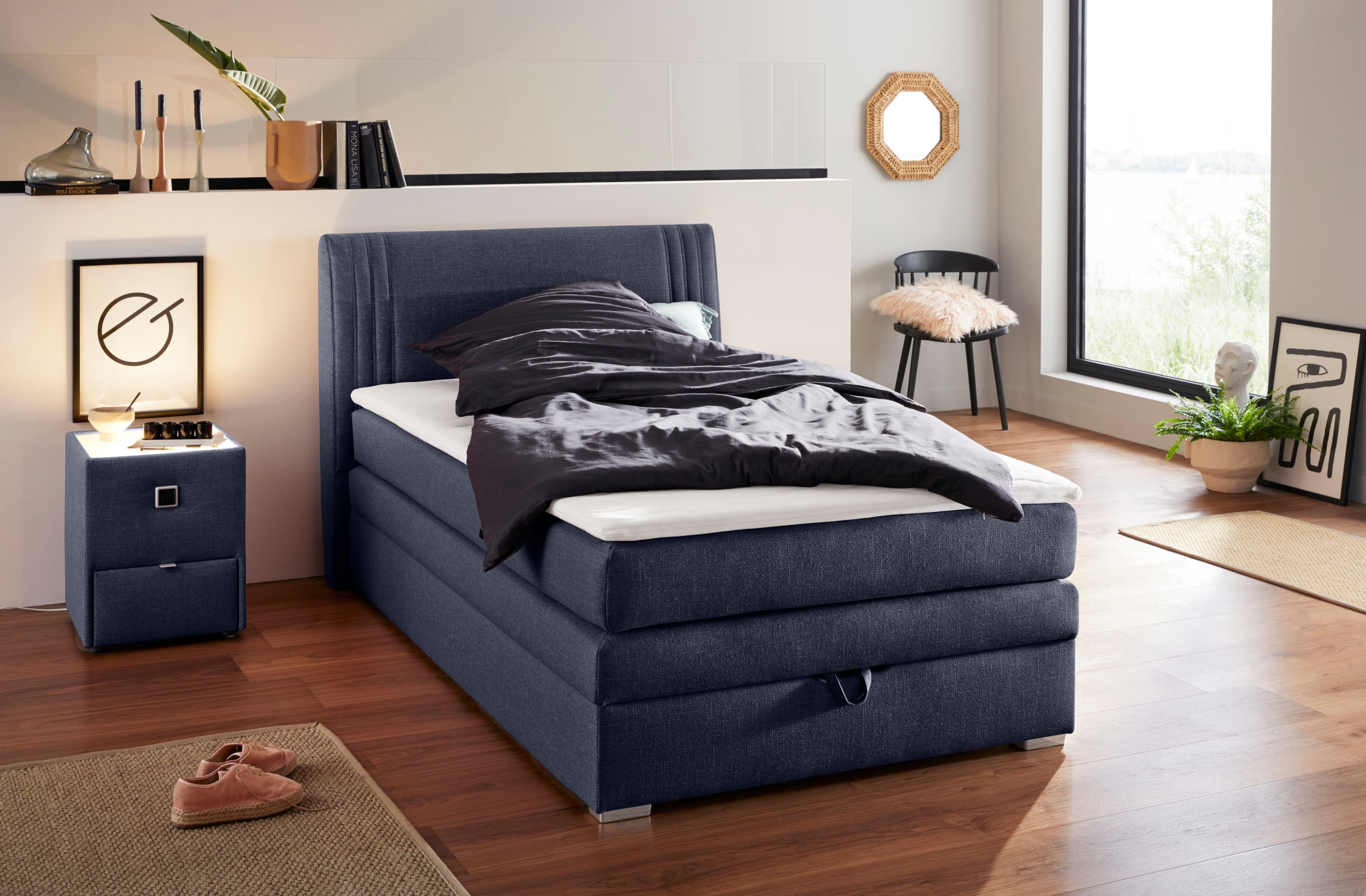 Jockenhöfer Gruppe Boxspringbett Amira | Blau