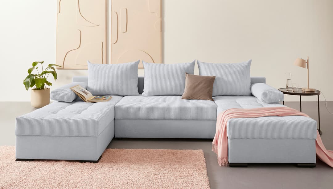 COLLECTION AB Wohnlandschaft Josy U-Form | Grau