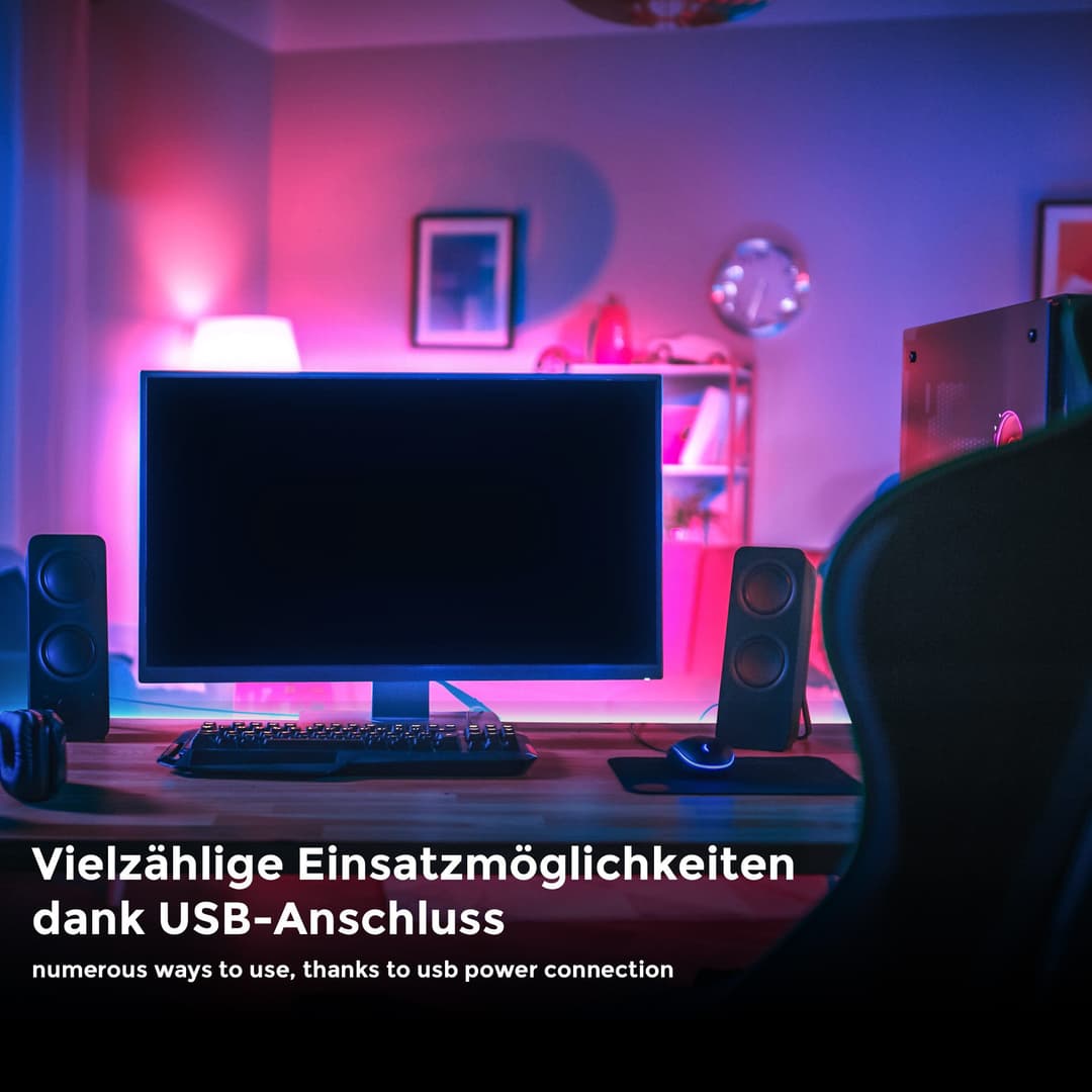 B.K.Licht LED Stripe USB | Weiß
