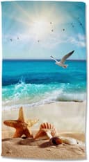 good morning Strandtuch Sealife | Mehrfarbig