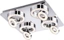 JUST LIGHT Deckenleuchte TIM | Silber