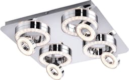 JUST LIGHT Deckenleuchte TIM | Silber