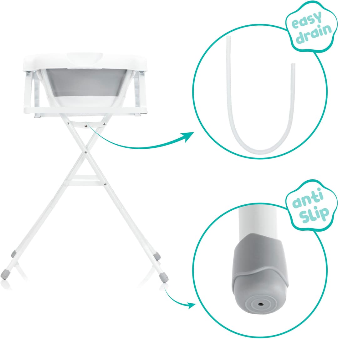 Fillikid Badewanne Faltbadewanne Stand | Grau