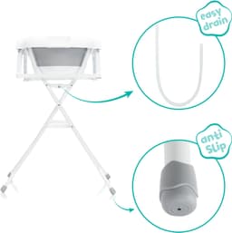 Fillikid Badewanne Faltbadewanne Stand | Grau