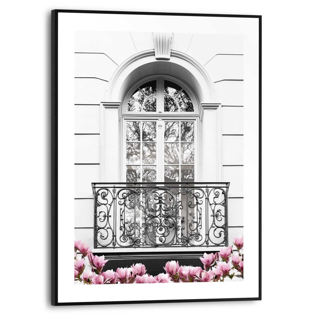 Reinders! Poster Romantischer Balkon | Schwarz