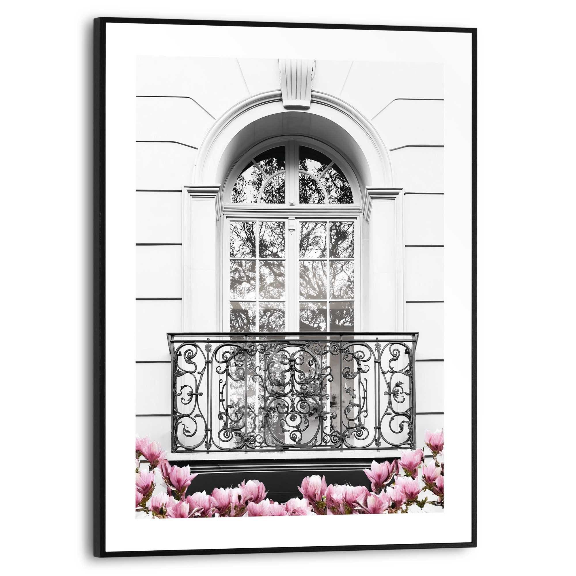 Reinders! Poster Romantischer Balkon | Schwarz