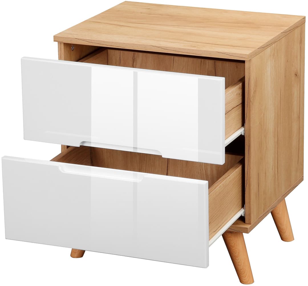 OTTO home Nachtschrank Lund | Weiß