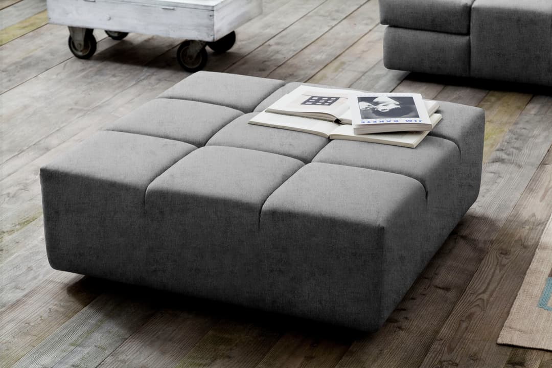 Home affaire Polsterhocker Ancona | Grau