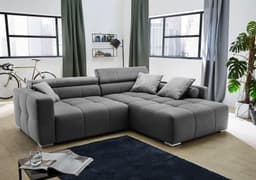 Jockenhöfer Gruppe Ecksofa Salerno L-Form | Grau
