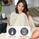 Wohndecke Uni Fleecedecke Olbia | Beige 3