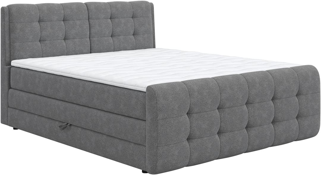 COTTA Boxspringbett Fort | Grau