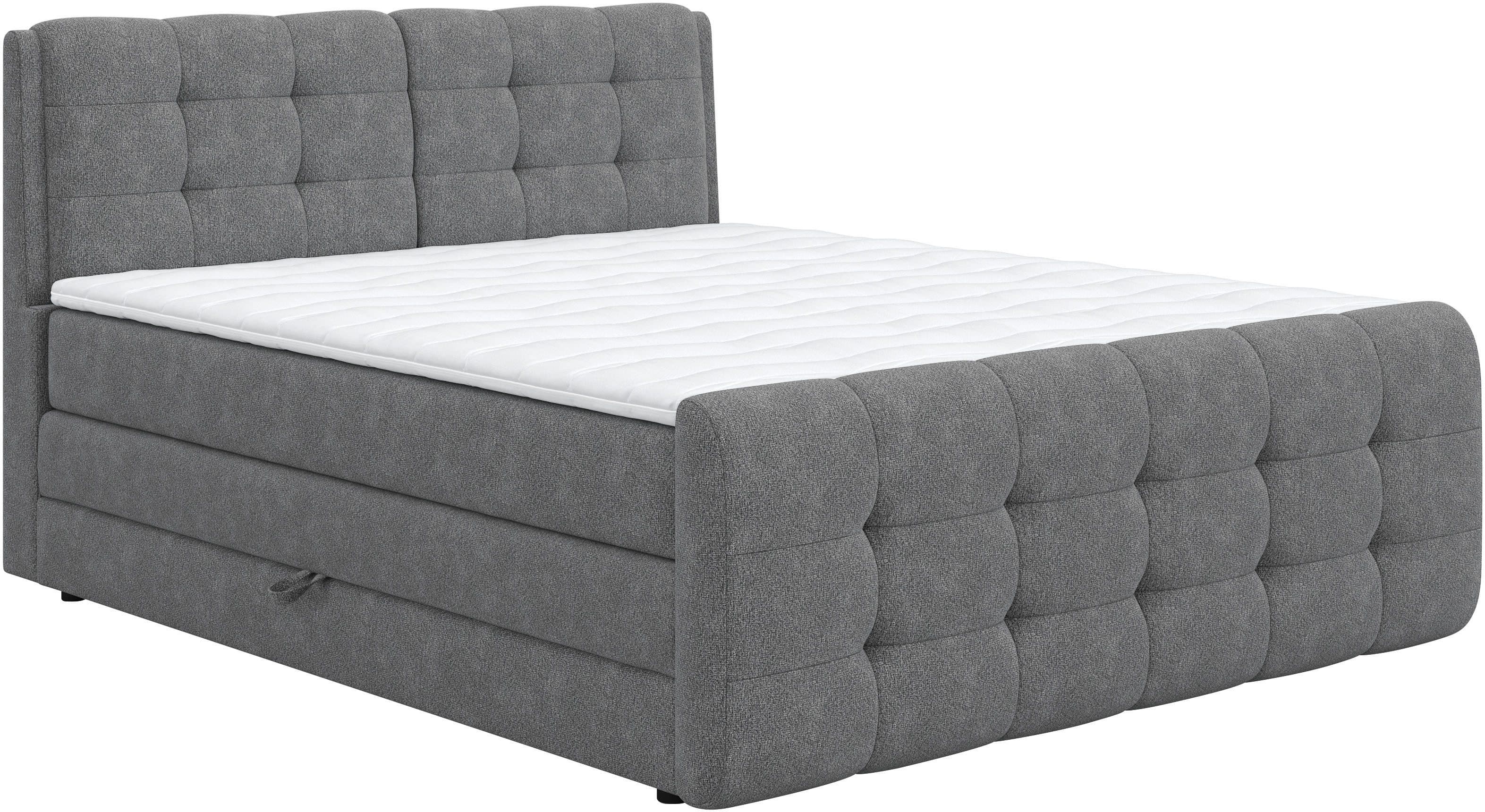 COTTA Boxspringbett Fort | Grau