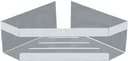SCHÖNER WOHNEN-Kollektion Eckregal »Meleto« | Silber 4