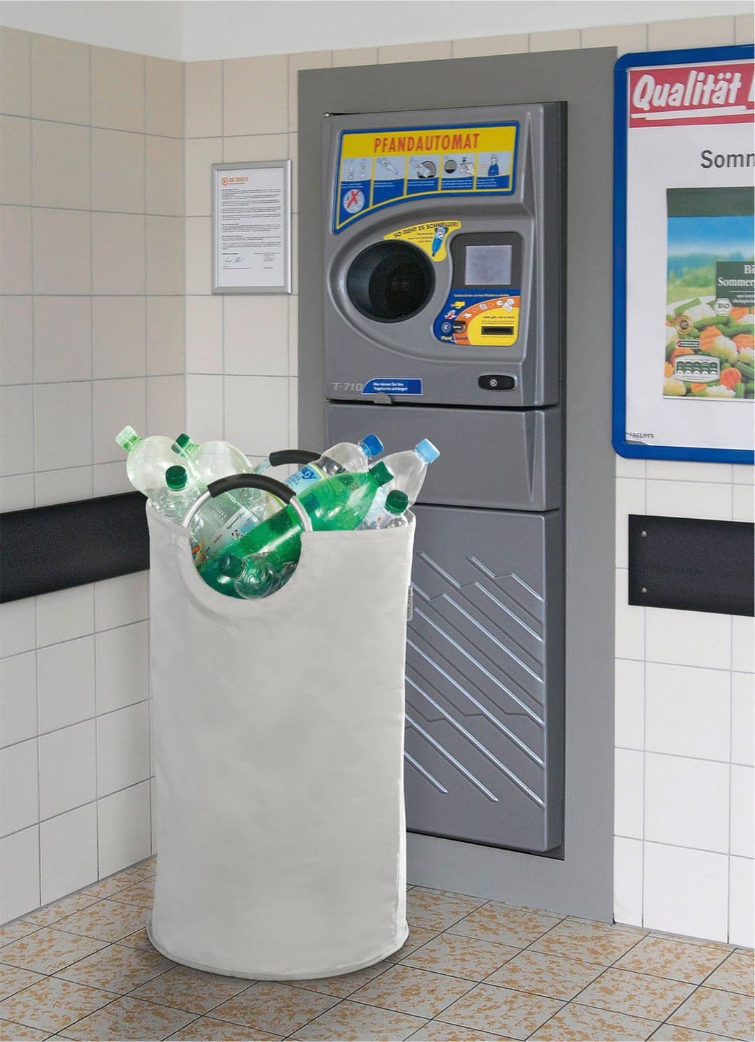 WENKO Wäschesack Jumbo | Grau