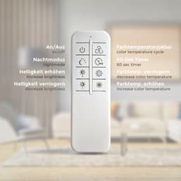 B.K.Licht LED Deckenleuchte BK_FR1528 | Holztöne