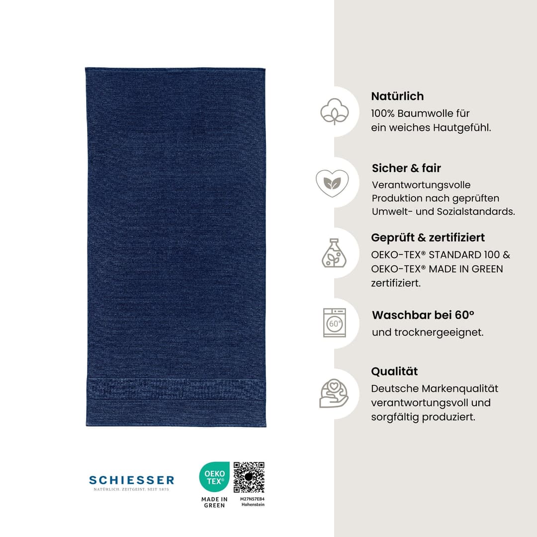 Schiesser Handtücher Turin | Blau