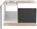 OPTIFIT Spülenschrank Faro | Schwarz 3