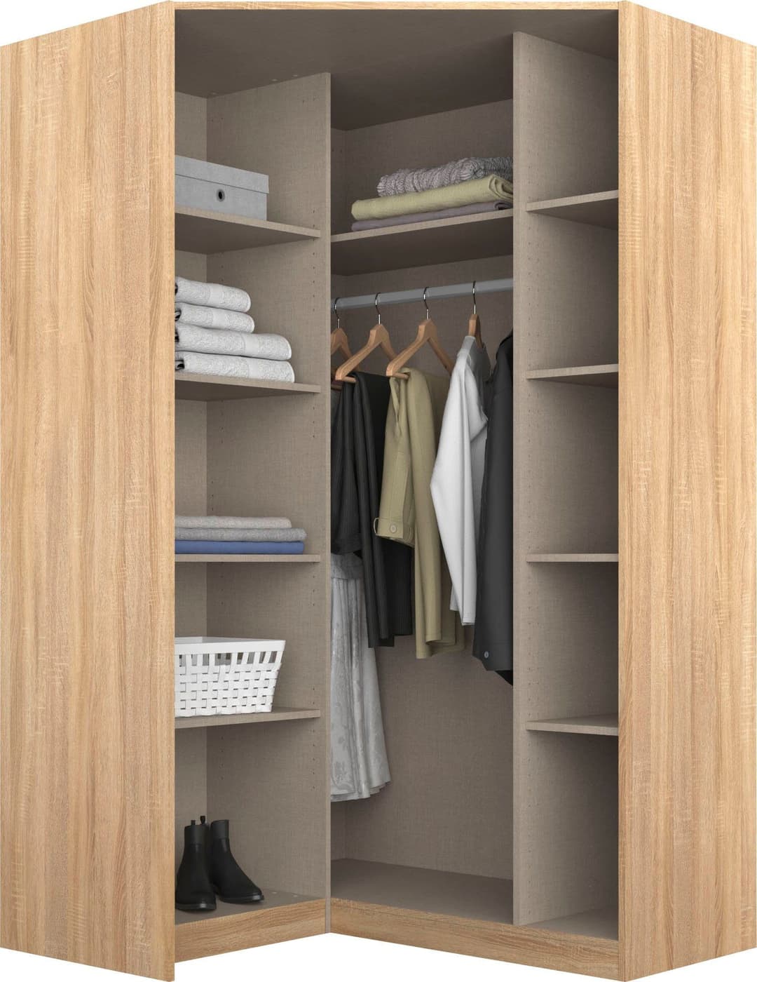 rauch Eckkleiderschrank Bremen | Holztöne