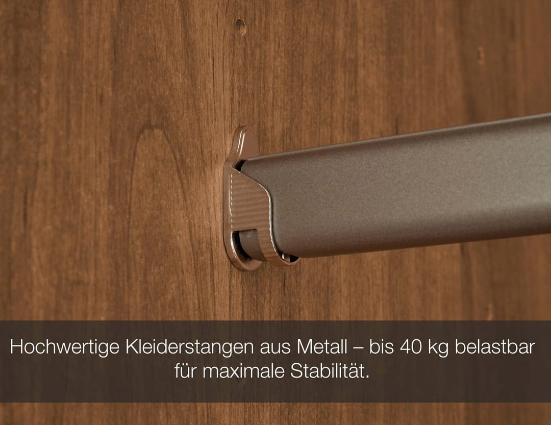 WIEMANN Kleiderschrank Lausanne | Holztöne
