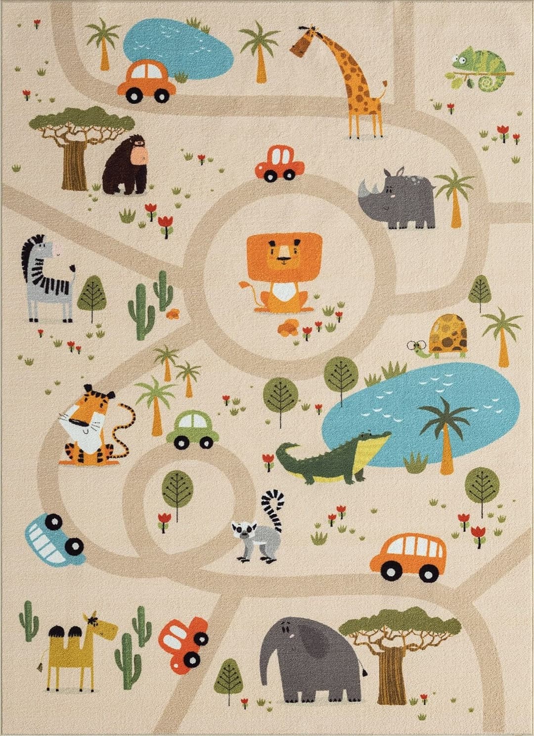 the carpet Teppich Happy Life | Beige