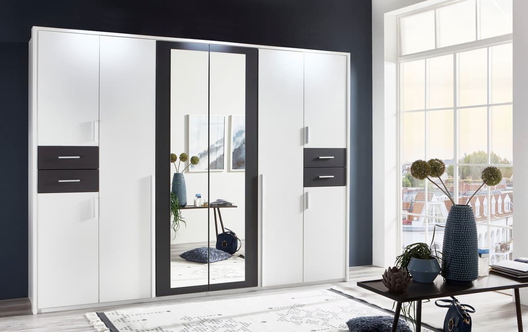 Wimex Drehtürenschrank Vegas | Weiß