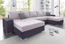 COLLECTION AB Wohnlandschaft Josy XXL U-Form | Grau